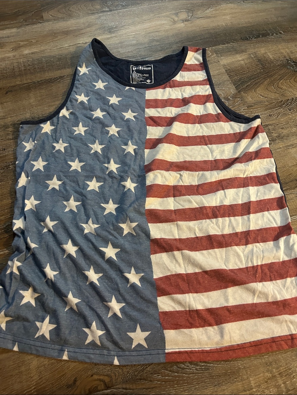 urban pipeline Red, White & Blue Star-Spangled Tank